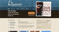 Desktop Screenshot of franconiabaptist.org