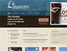 Tablet Screenshot of franconiabaptist.org
